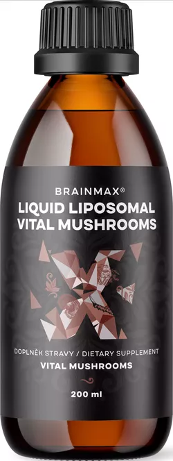 BrainMax Liposomal Vital Mushrooms, witalne grzyby w formie liposomalnej, 200 ml