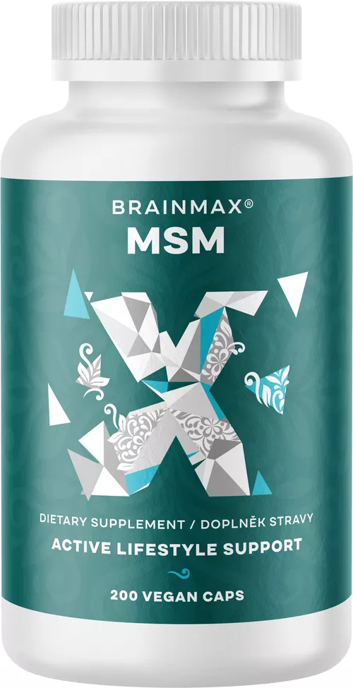 BrainMax MSM, 800 mg, 200 kapsułek roślinnych