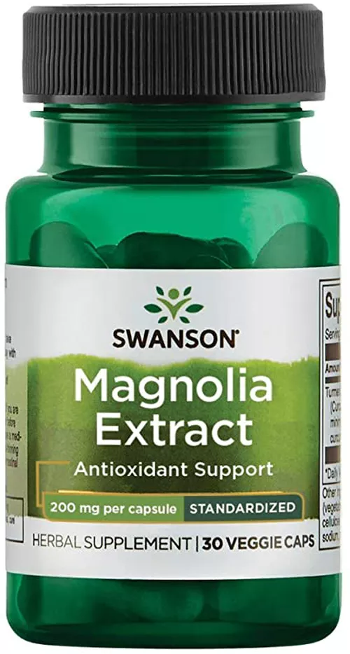 Swanson Ekstrakt z magnolii Swanson, 200 mg, 30 kapsułek ziołowych