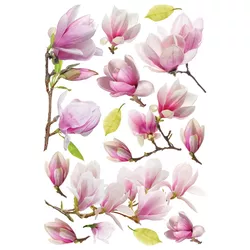 Dekoracja samoprzylepna Magnolia Flowers, 42,5 x 65 cm