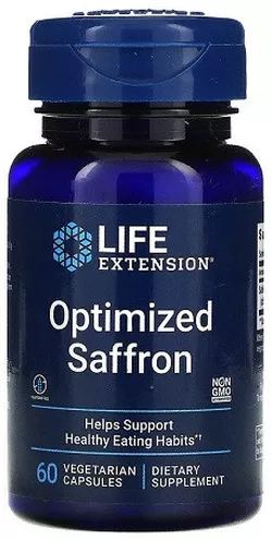 Life Extension Optimized Saffron, standaryzowany ekstrakt z szafranu, 60 kapsułek roślinnych