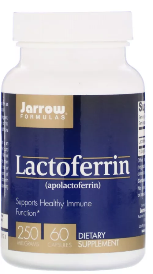 Jarrow Formulas Jarrow Laktoferyna (laktoferyna), 250 mg, 60 kapsułek żelowych