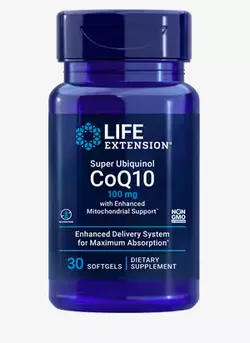 Life Extension Super Ubichinol CoQ10 ze Wzmocnionym Wsparciem Mitochondrialnym, koenzym Q10, 100 mg, 30 kapsułek