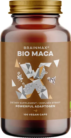 BrainMax BIO Maca, 740 mg, 100 kapsułek roślinnych