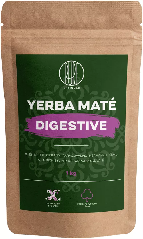 BrainMax Pure Yerba Mate, Digestive, 1000 g