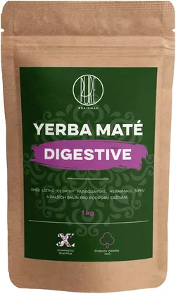 BrainMax Pure Yerba Mate, Digestive, 1000 g