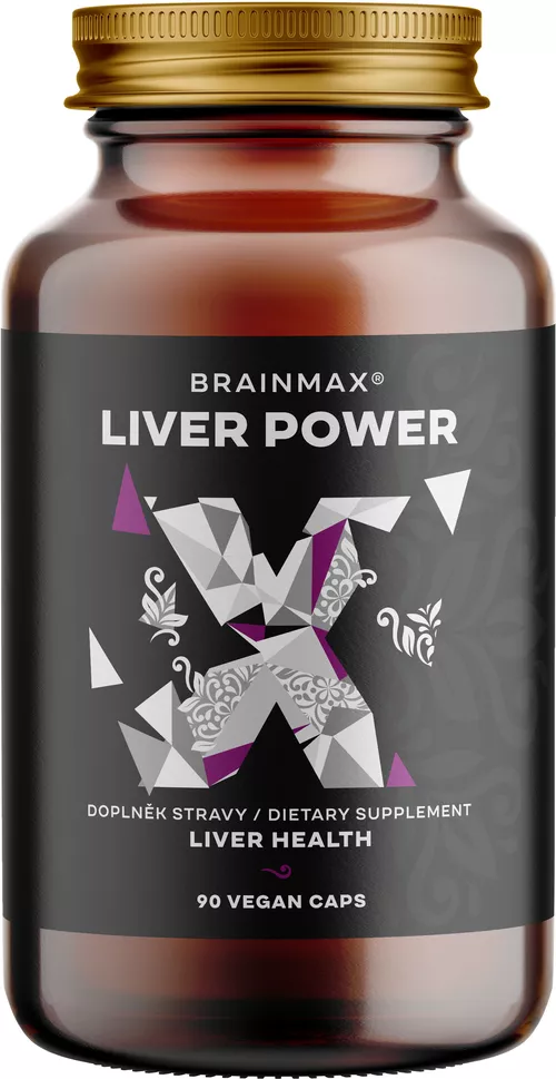 BrainMax Liver Power, kompleksowe wsparcie wątroby, 90 roślinnych kapsułek