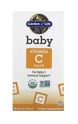 Garden of Life Baby Witamina C w płynie, witamina C dla dzieci, 56 ml