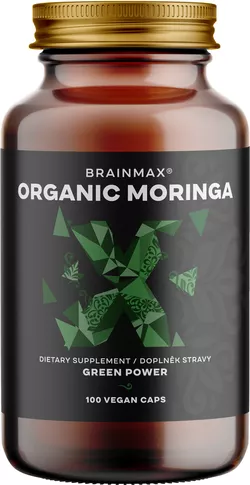 BrainMax Organiczna Moringa, 500 mg, 100 kapsułek roślinnych