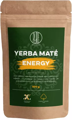 BrainMax Pure Yerba Mate, Energy, 500 g