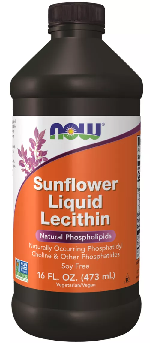 Now® Foods NOW Sunflower Lecithin (lecytyna słonecznikowa w płynie), 473 ml