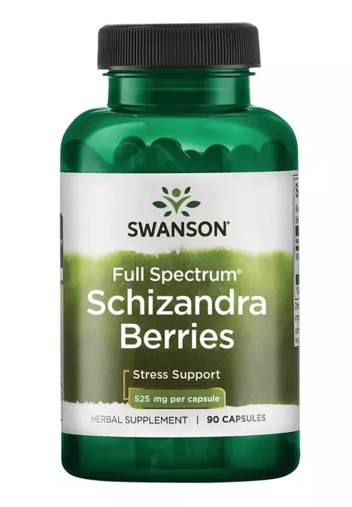 Swanson Schizandra Berries, 525 mg, 90 kapsułek