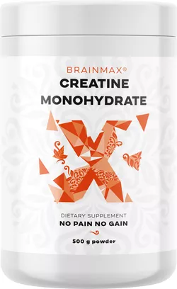 BrainMax Creatine Monohydrate, Kreatyna monohydrat, 500 g