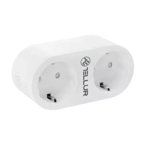 Tellur WiFi Smart Dual gniazdko 16 A, 3680 W